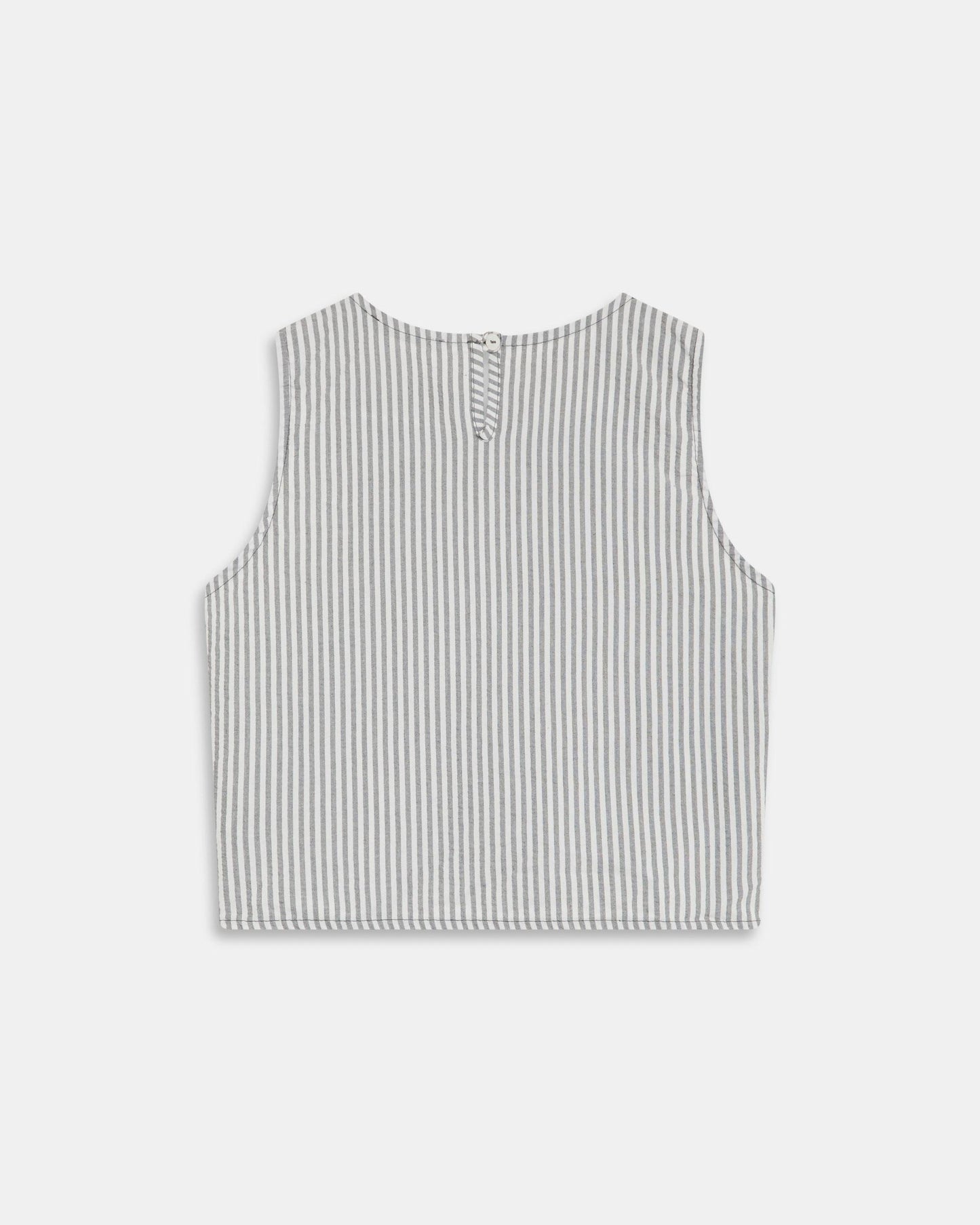Top Rayas Bicolor Gris