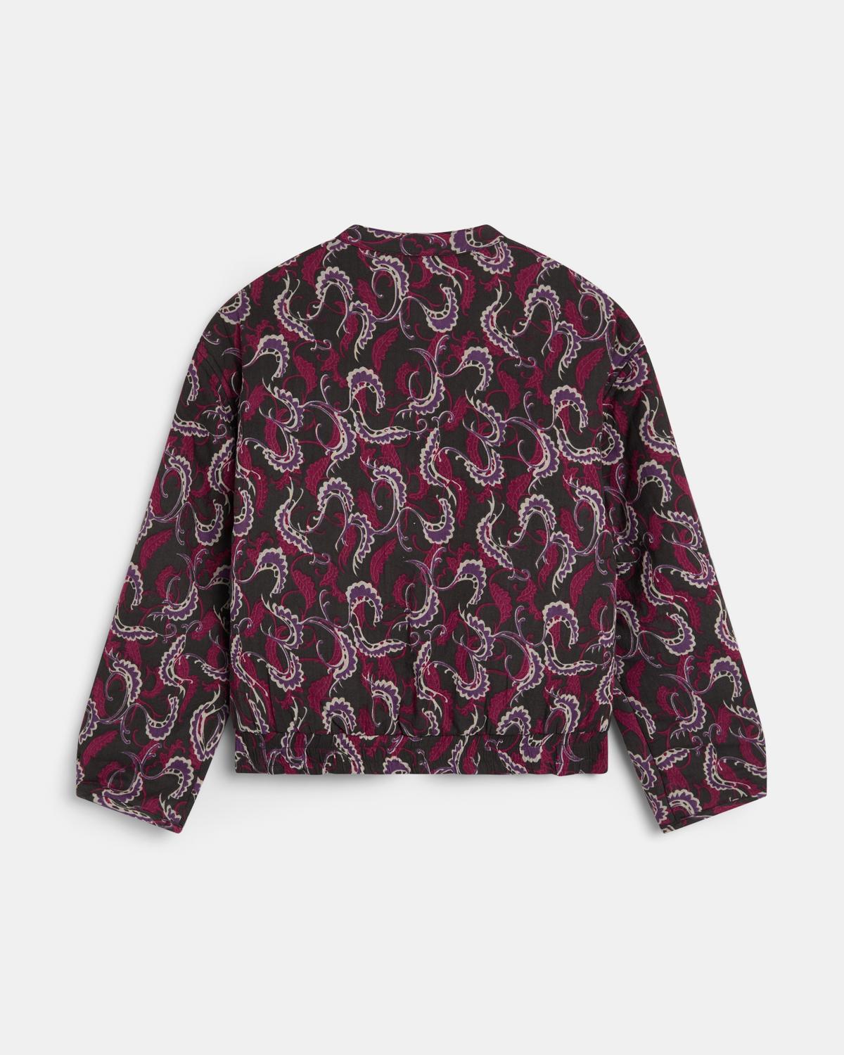 Chaqueta Bomber Estampado Antracita