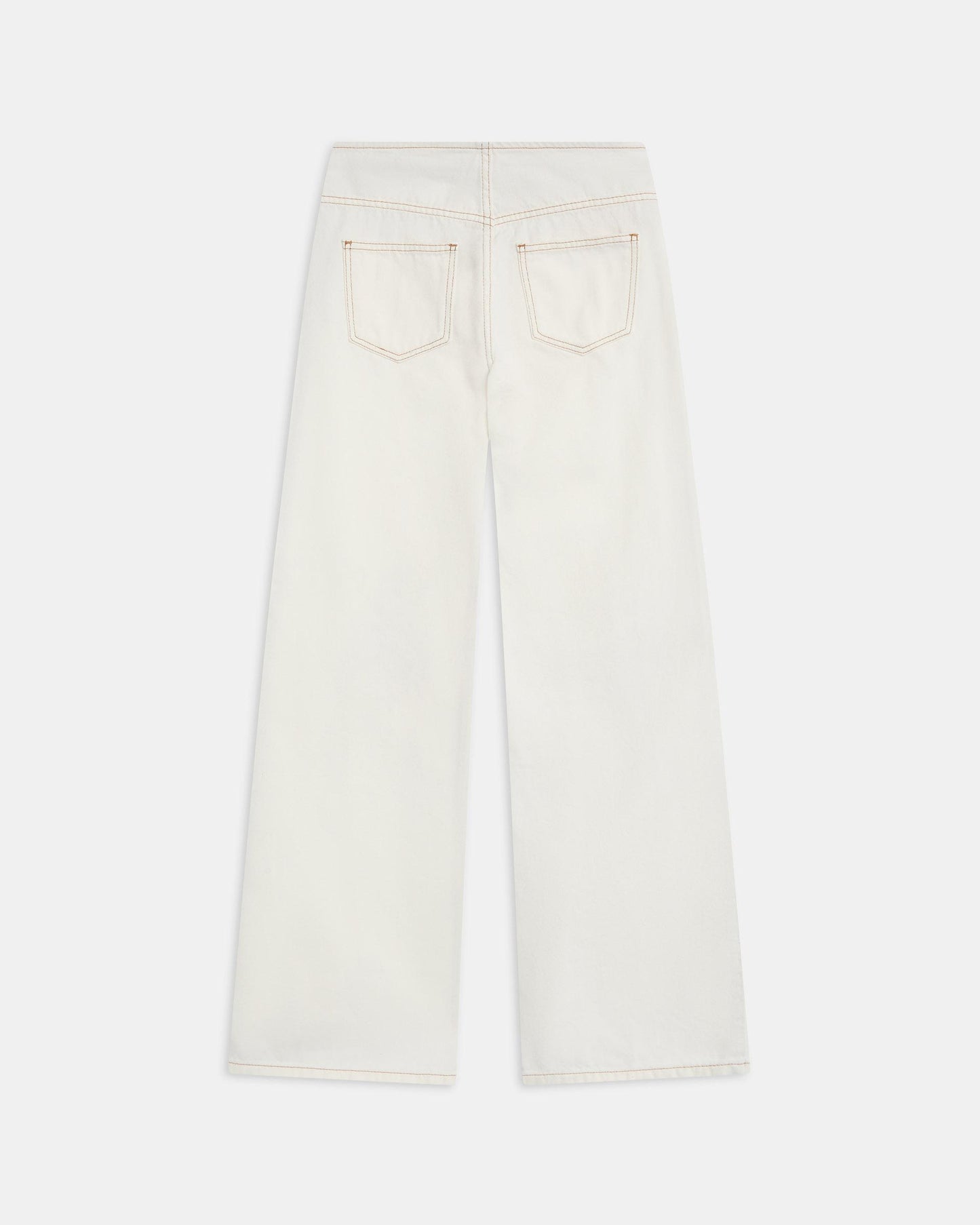 Jeans Bordados Étnicos Blanco