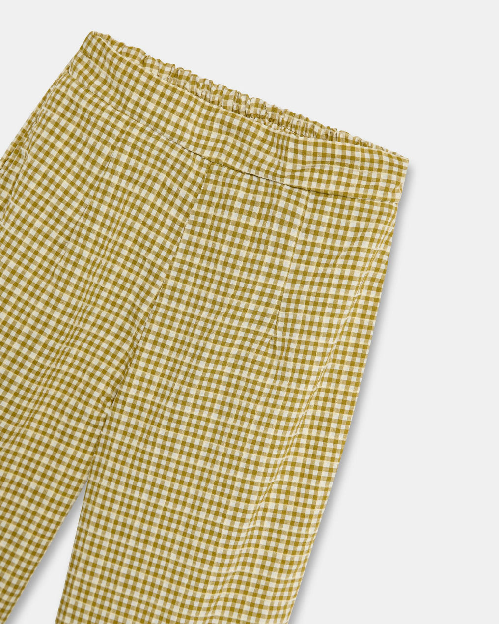 Pantalón Cuadros Volante Bajo Verde