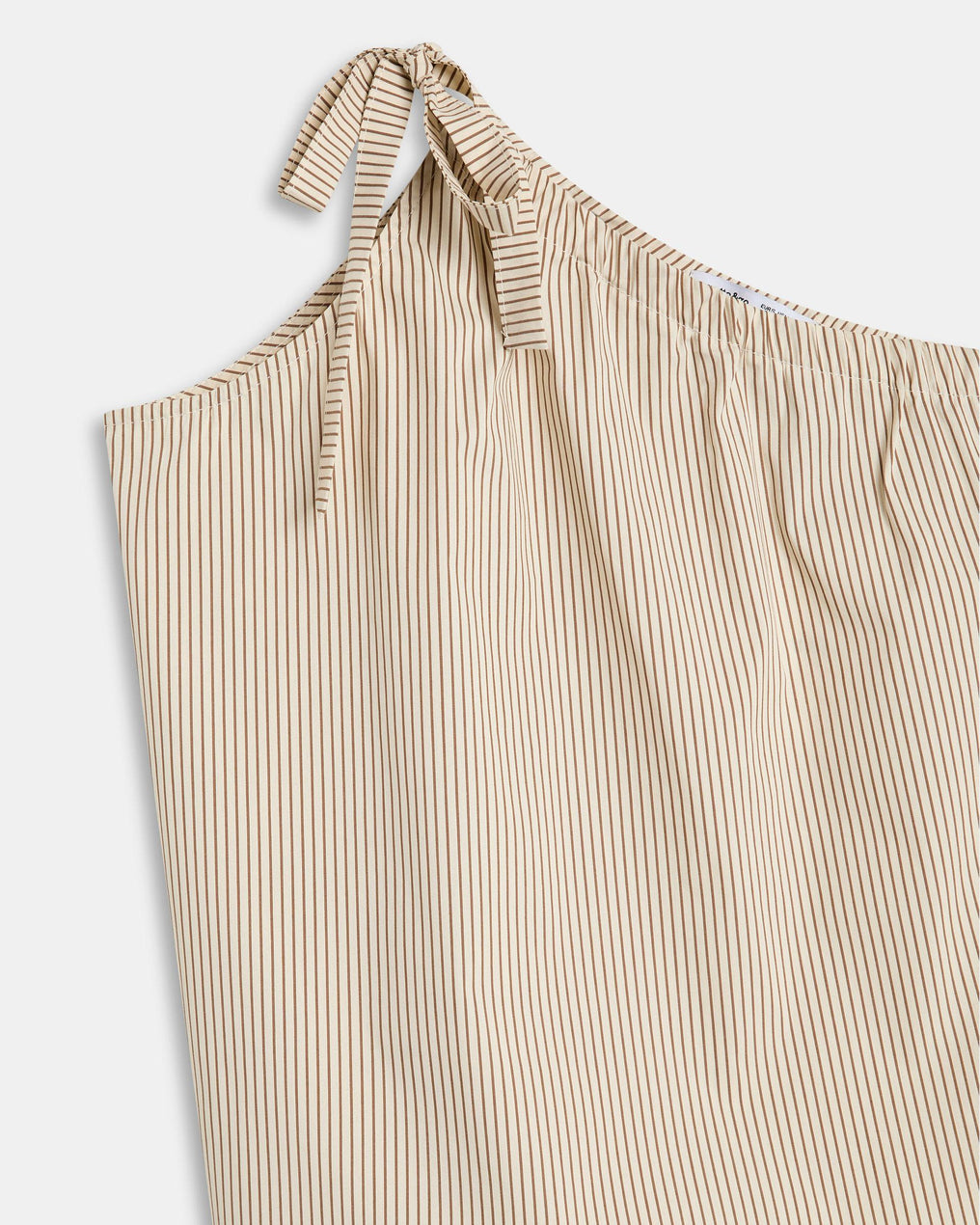 Top Asimétrico Lazada Rayas Crudo