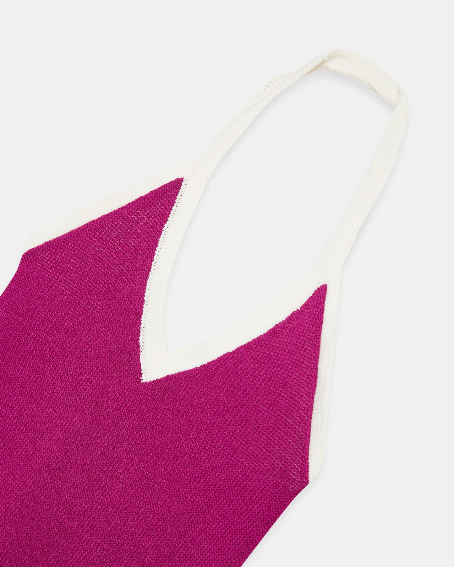 Contrast Fuchsia Halter Top