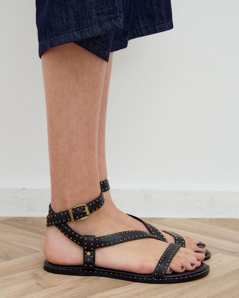 Sandália Tachas Preto
