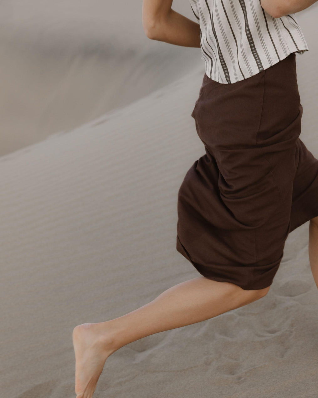 Falda Fluida Marrón