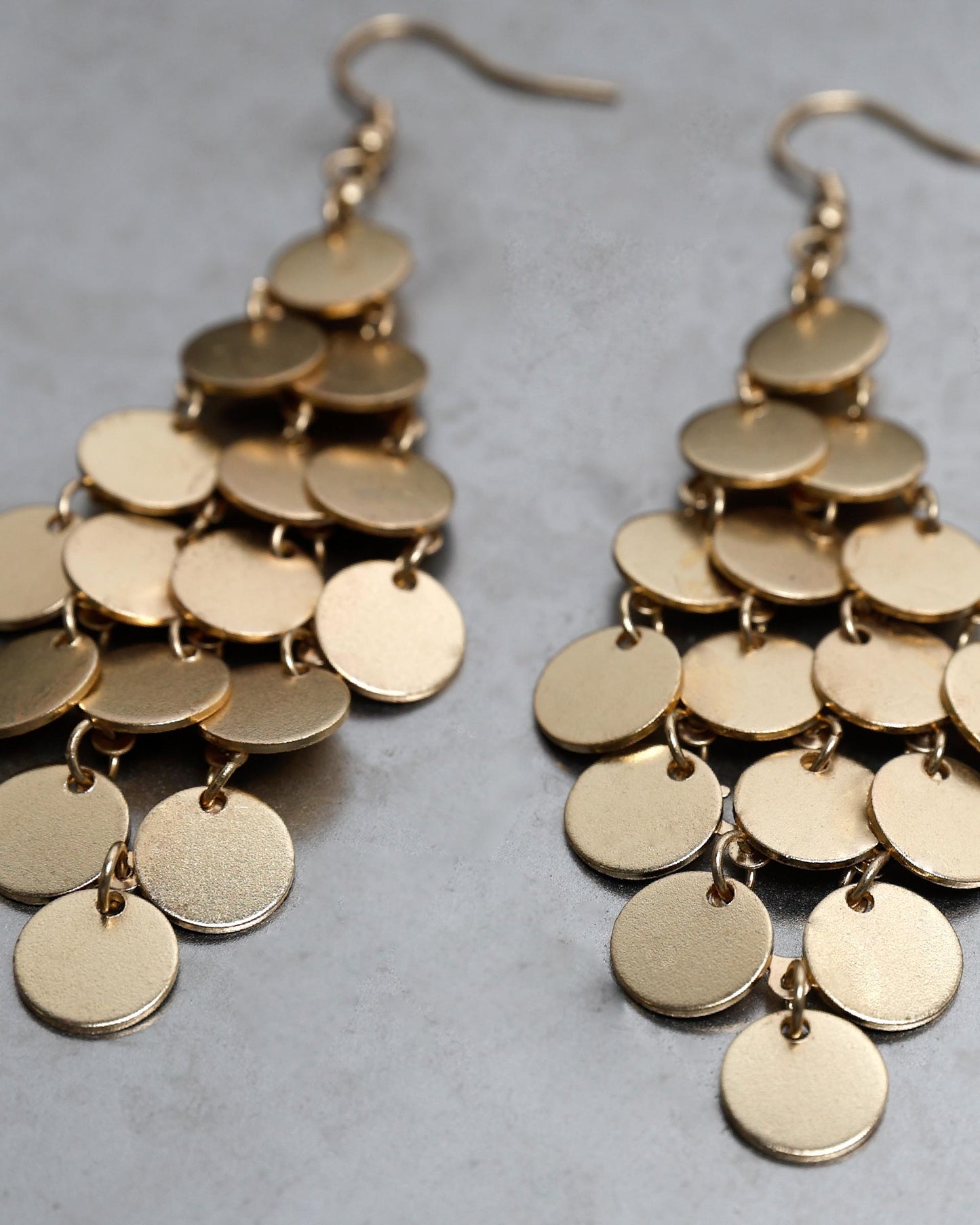 Pendientes Rombos Círculos Oro