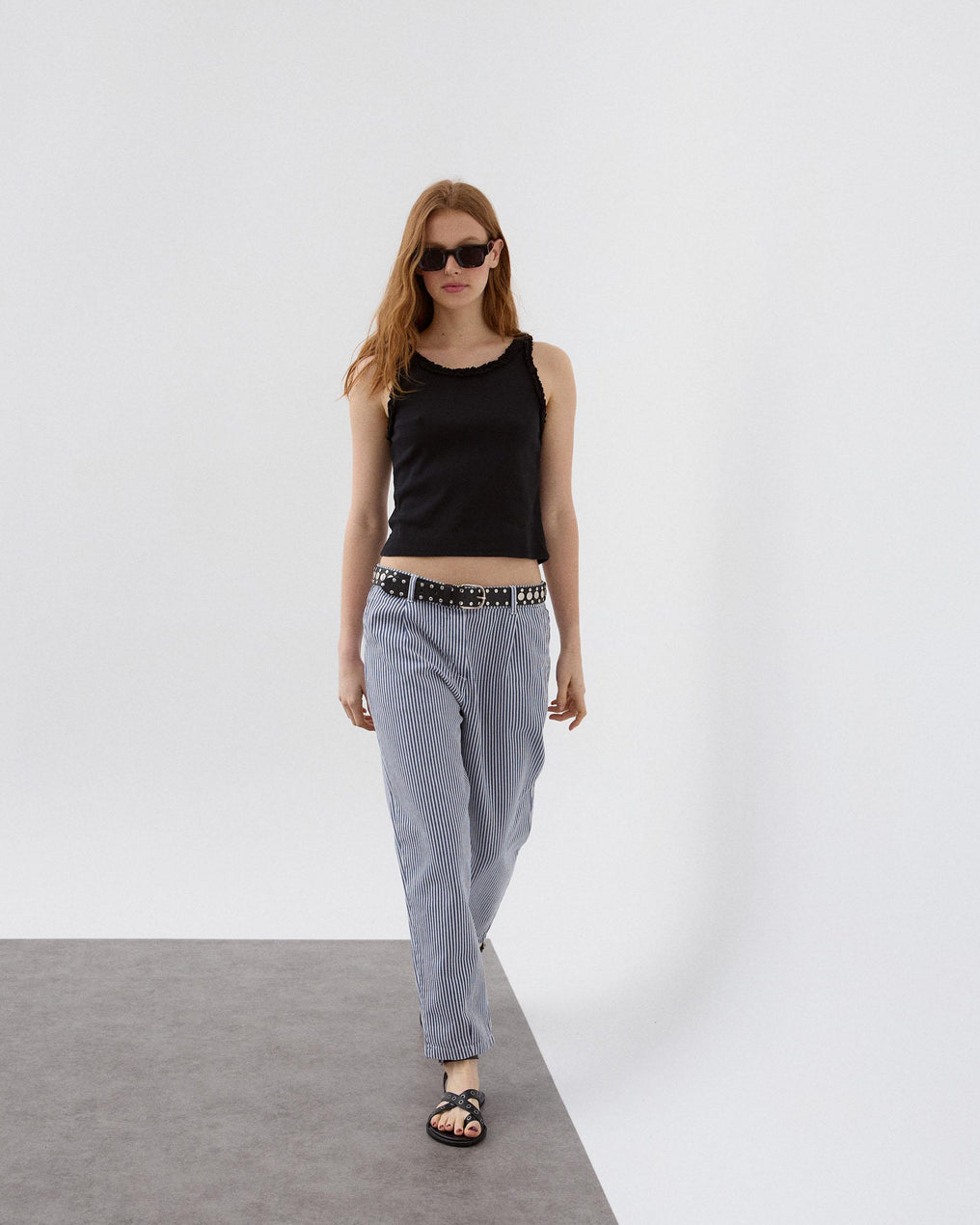 Jeans Balloon Rayas Azul