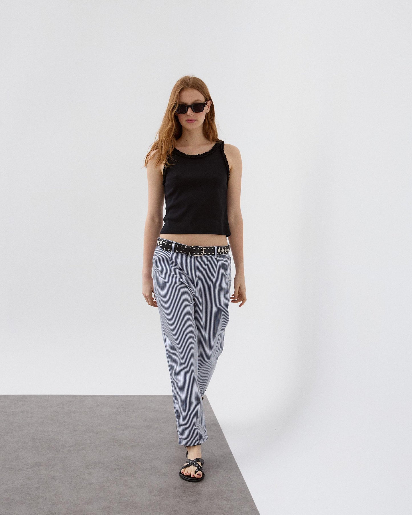 Jeans Balloon Rayas Azul