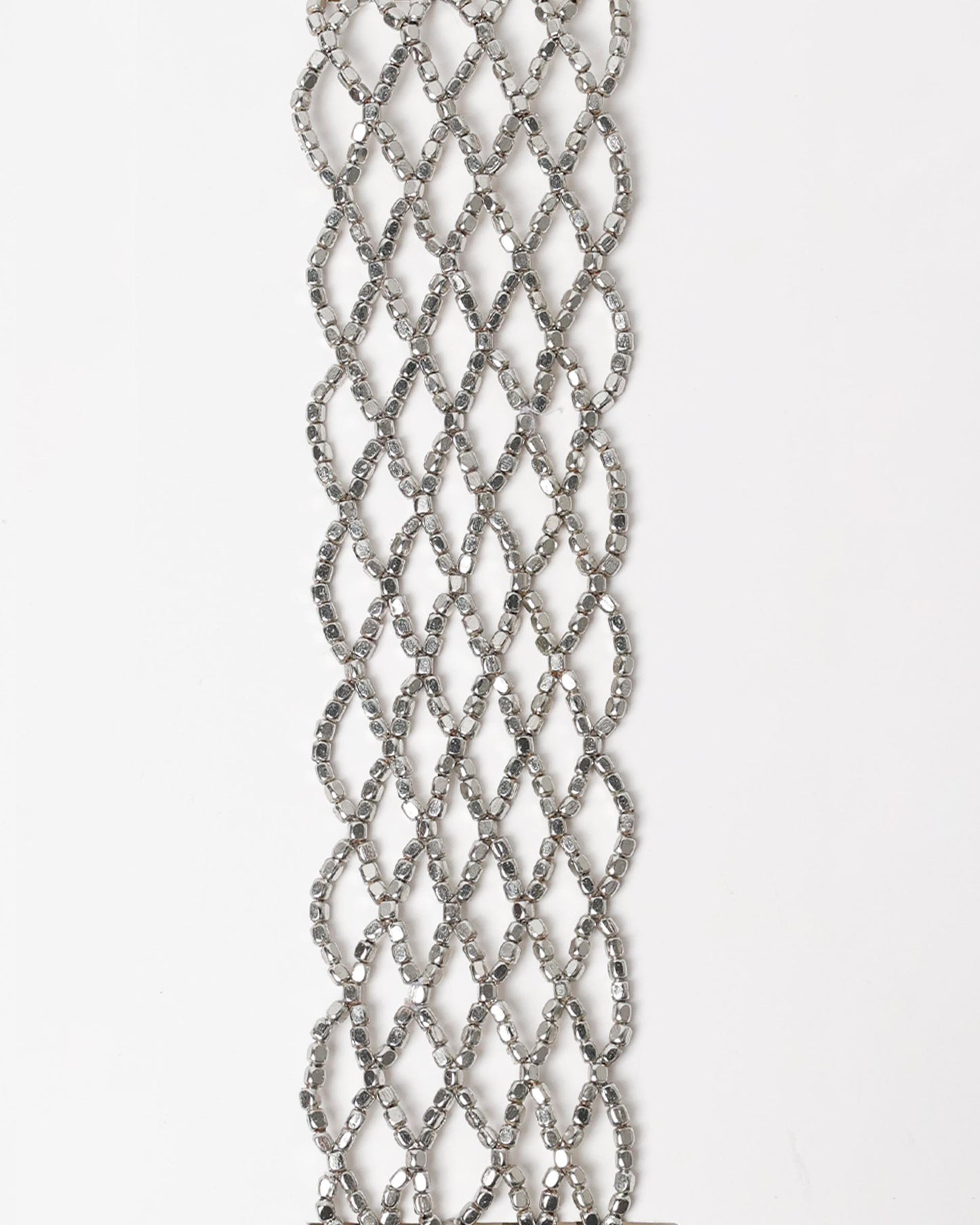 Choker Résille Argenté