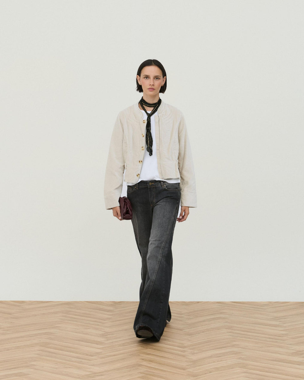 Chaqueta Velvetone Nervios Crudo