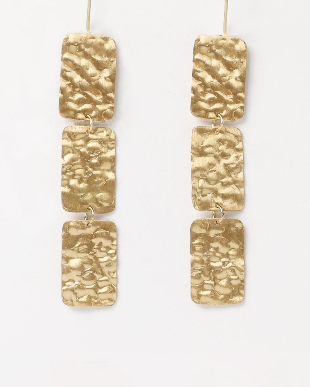 Earrings Rectangles Gold