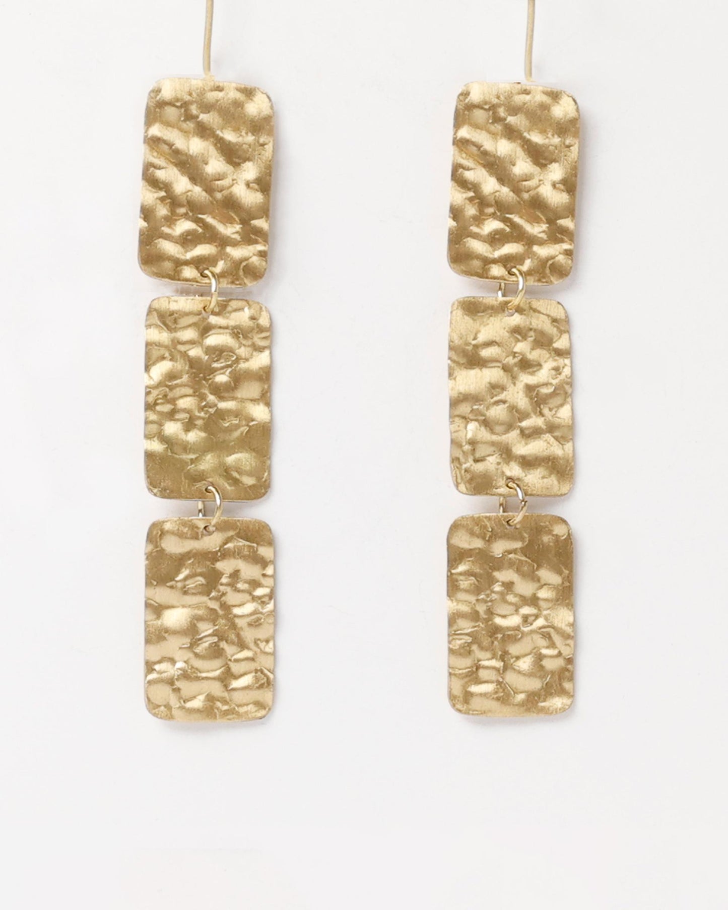 Earrings Rectangles Gold
