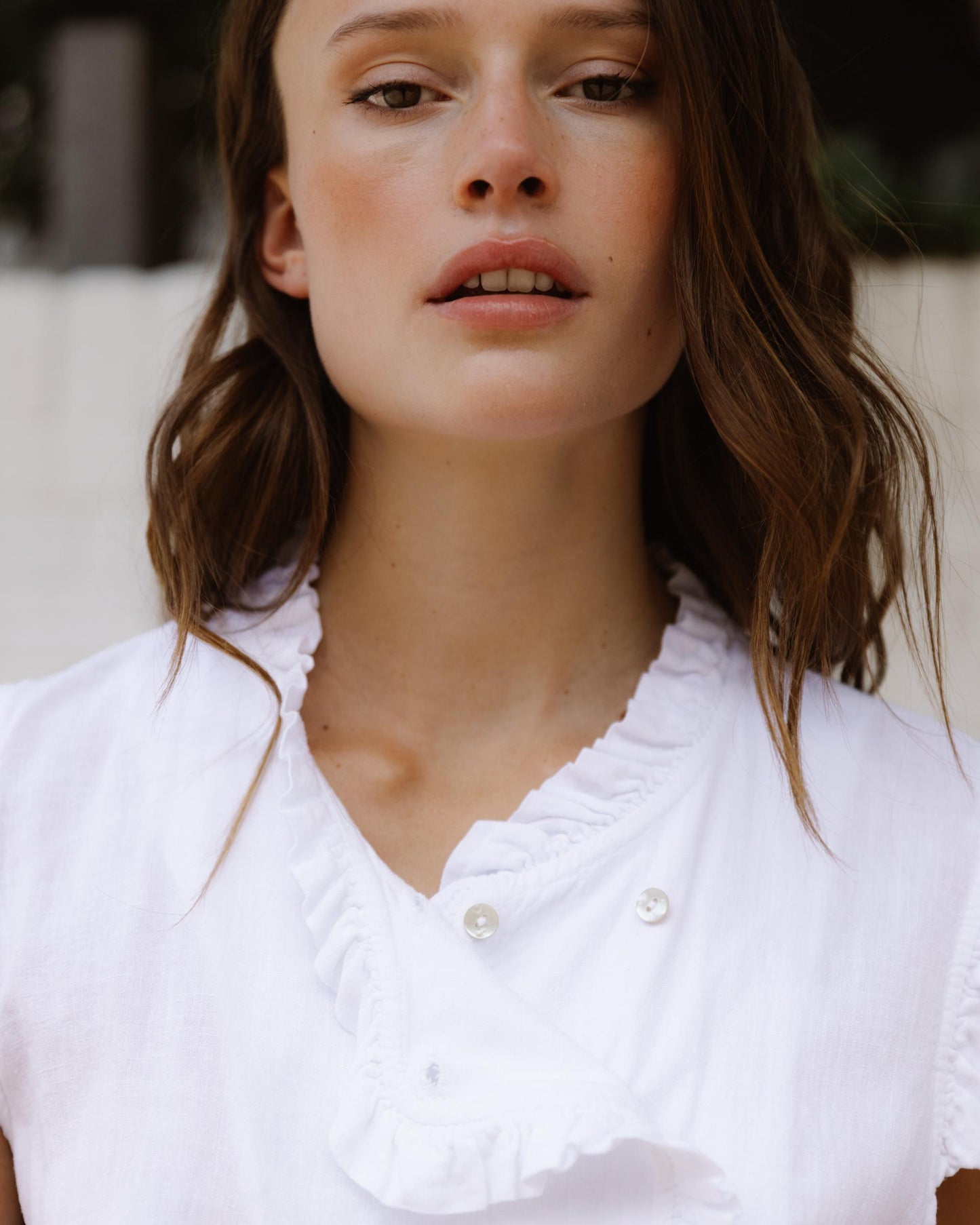 White Wrap Blouse