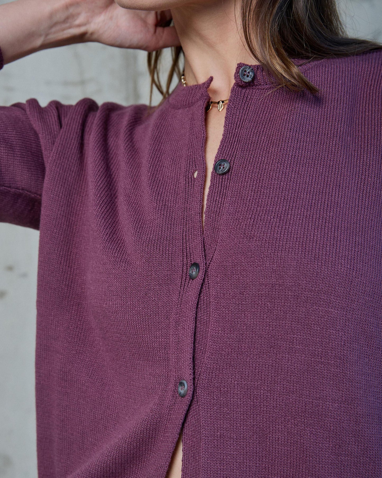 Casaco Rosa com Costura nos Ombros