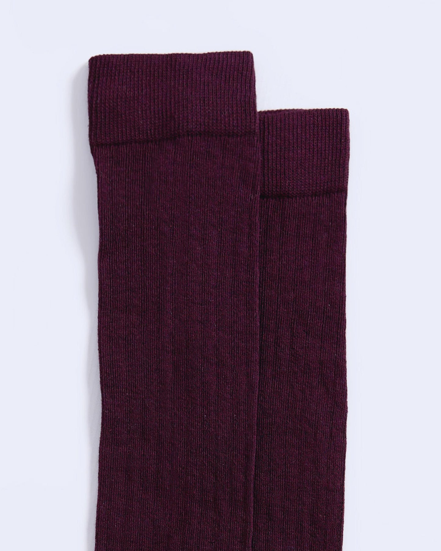 Burgundy High-Top Socks