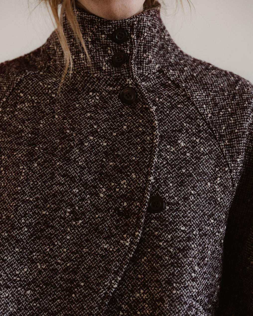 Bomber Cuello Subido Granate