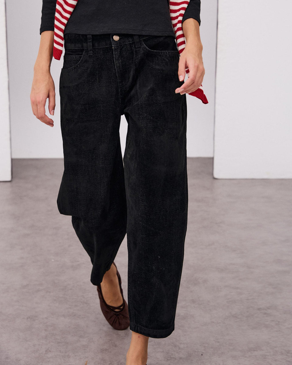 Jeans Balloon Velvetone Negro