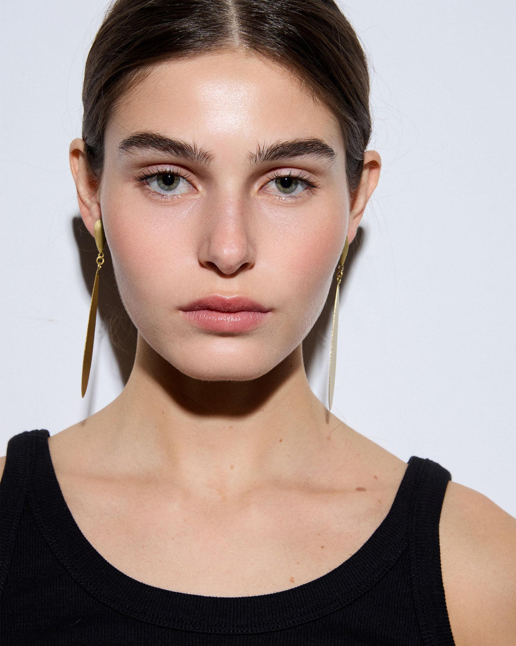 Pendientes Tira Plana Oro
