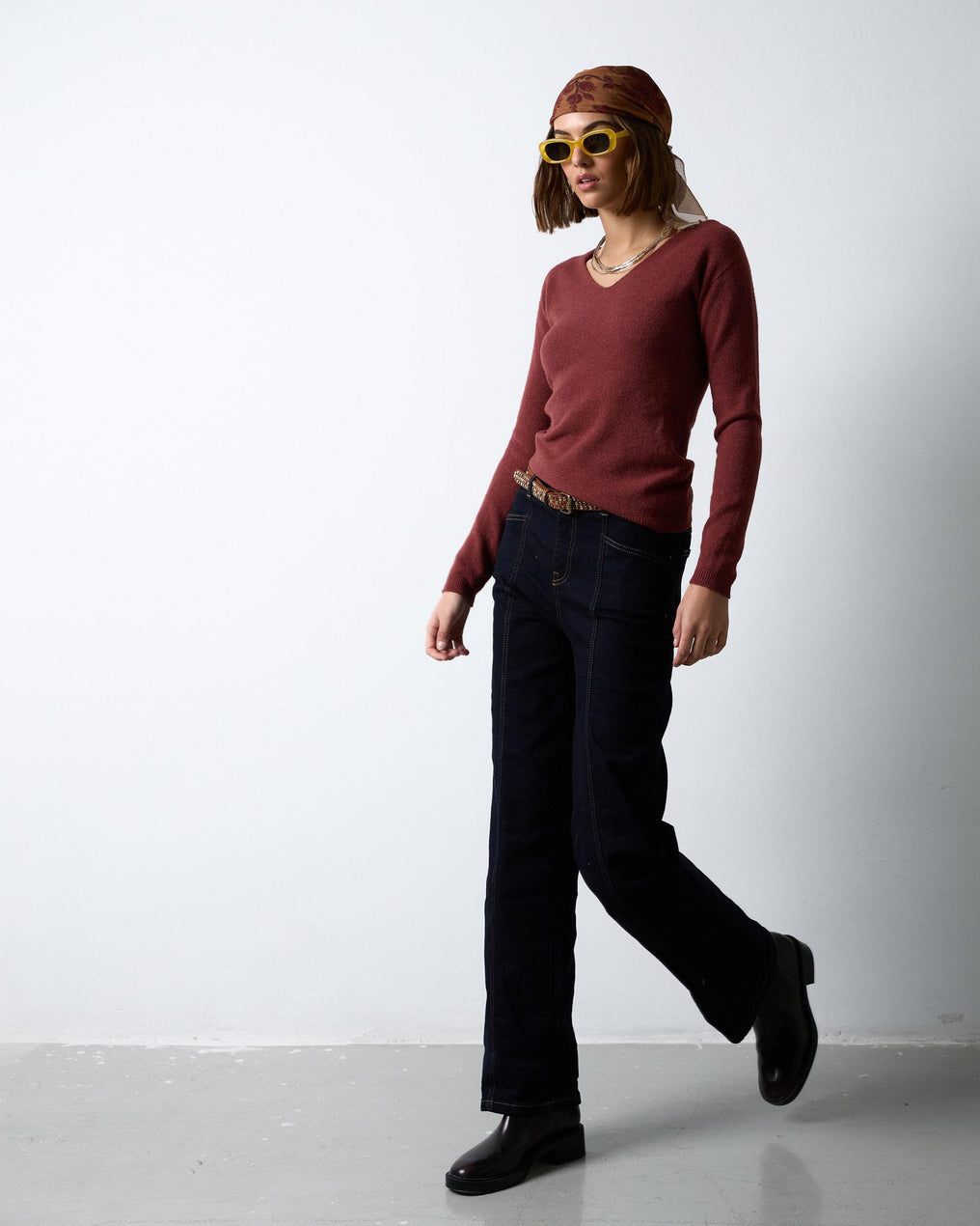 Dark Blue Straight Jeans