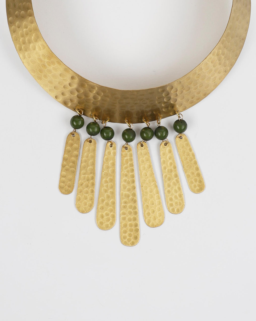 Collier Rigide Gouttes Doré