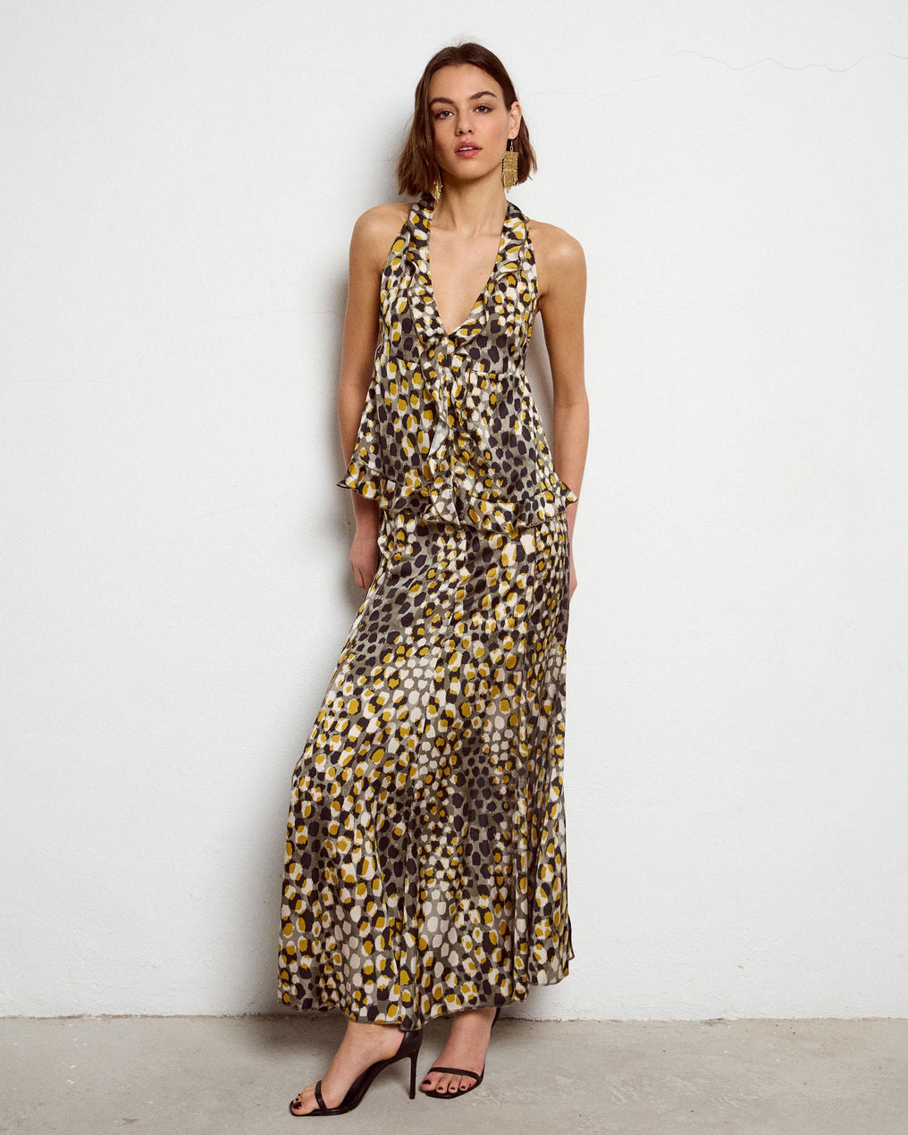 Top Halter de Bolinhas Multicolor