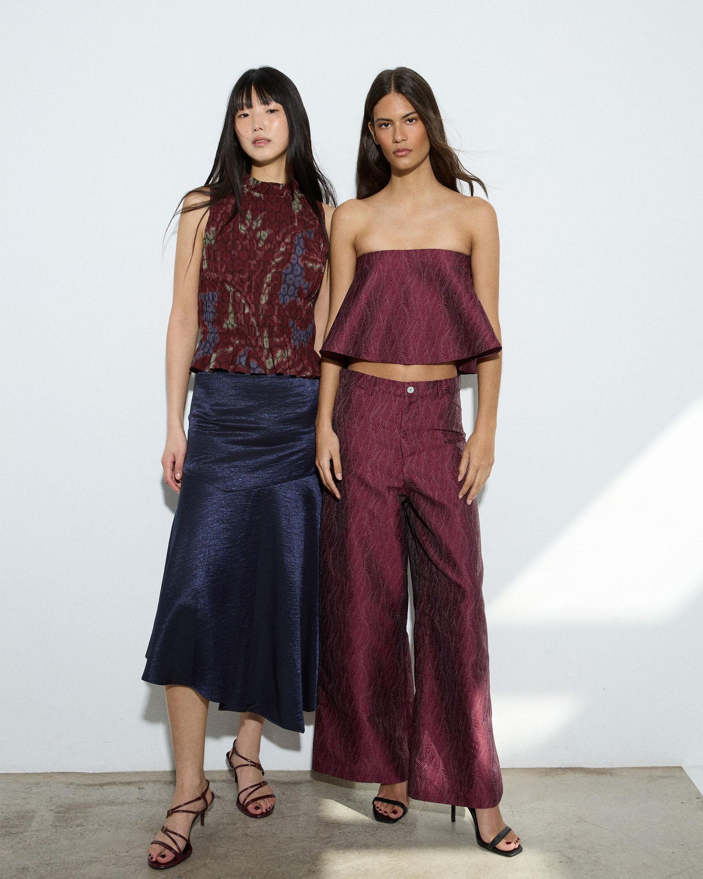 Garnet Textured Trousers