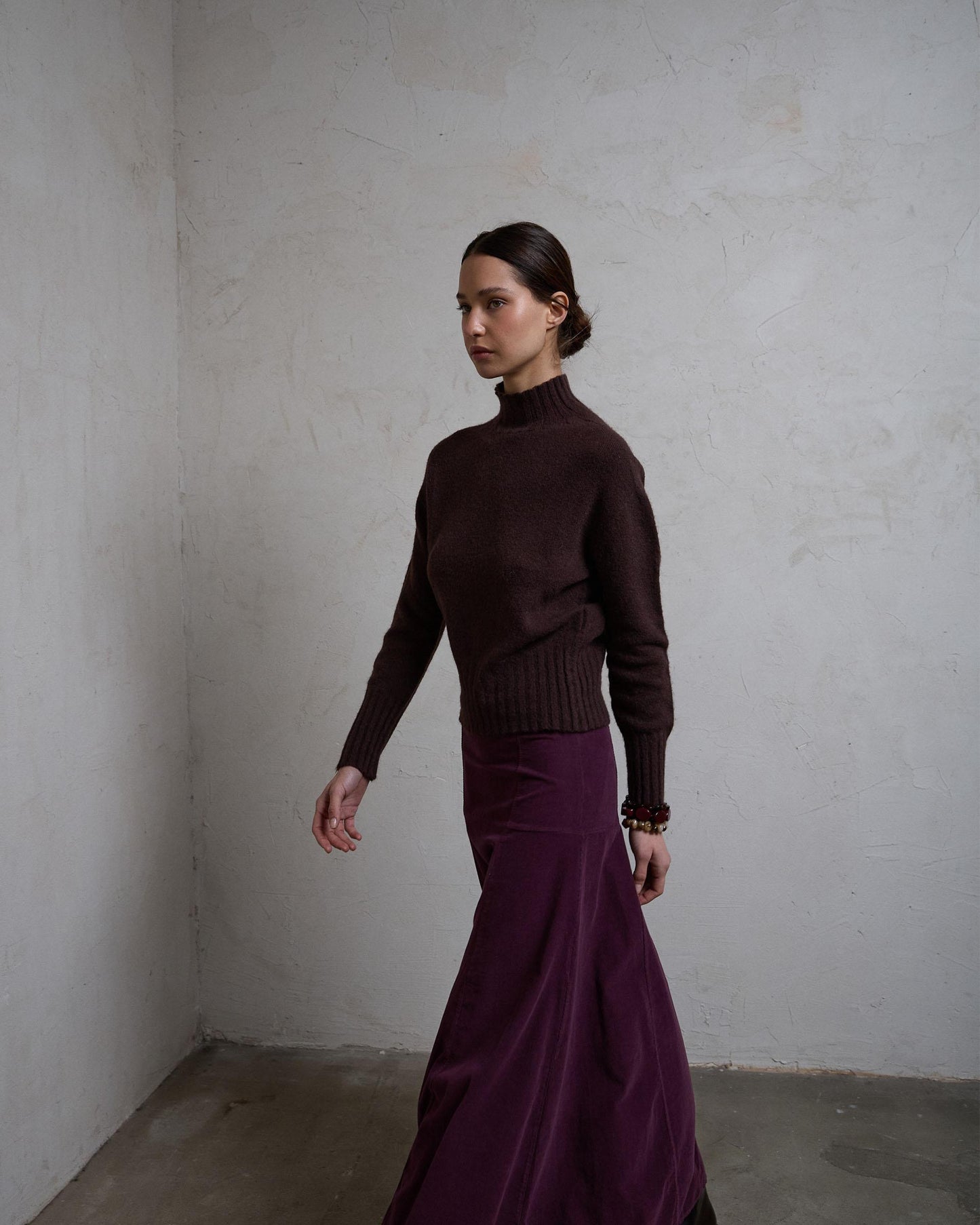 Falda Micropana Canesú Morado