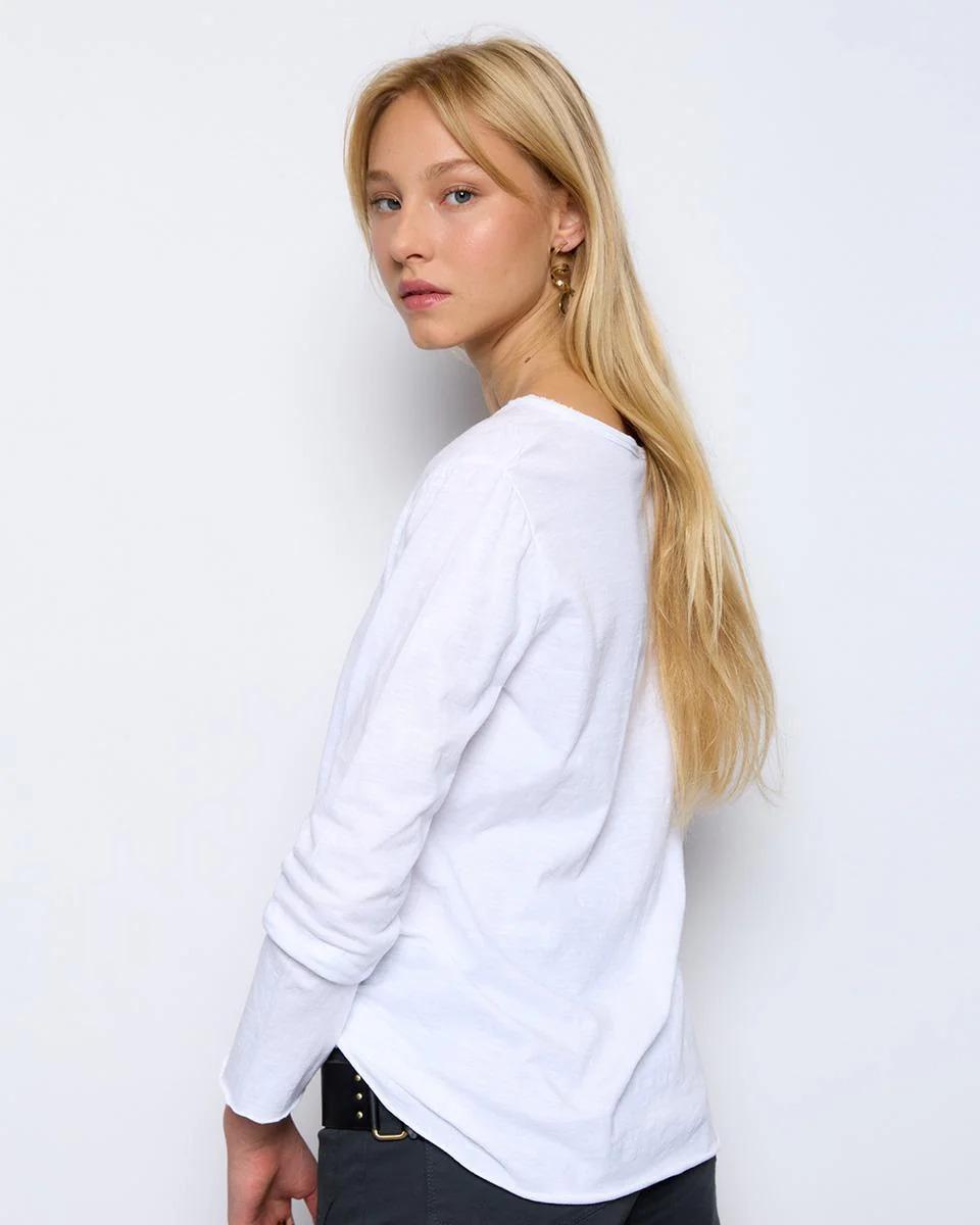 Camiseta Básica Manga Larga Blanco