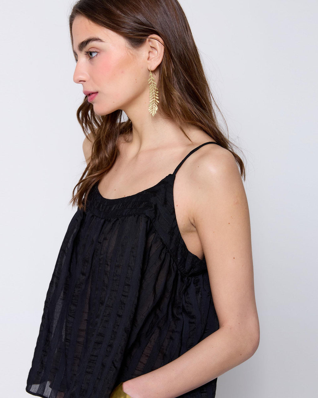 Black Back Strappy Top