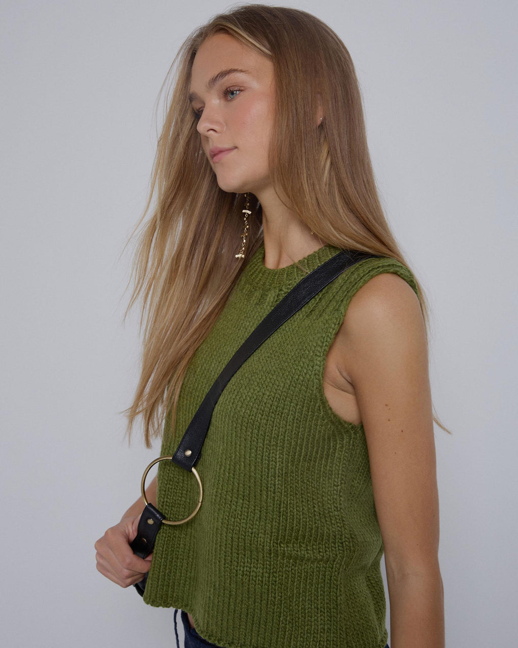 Green Knitted Vest