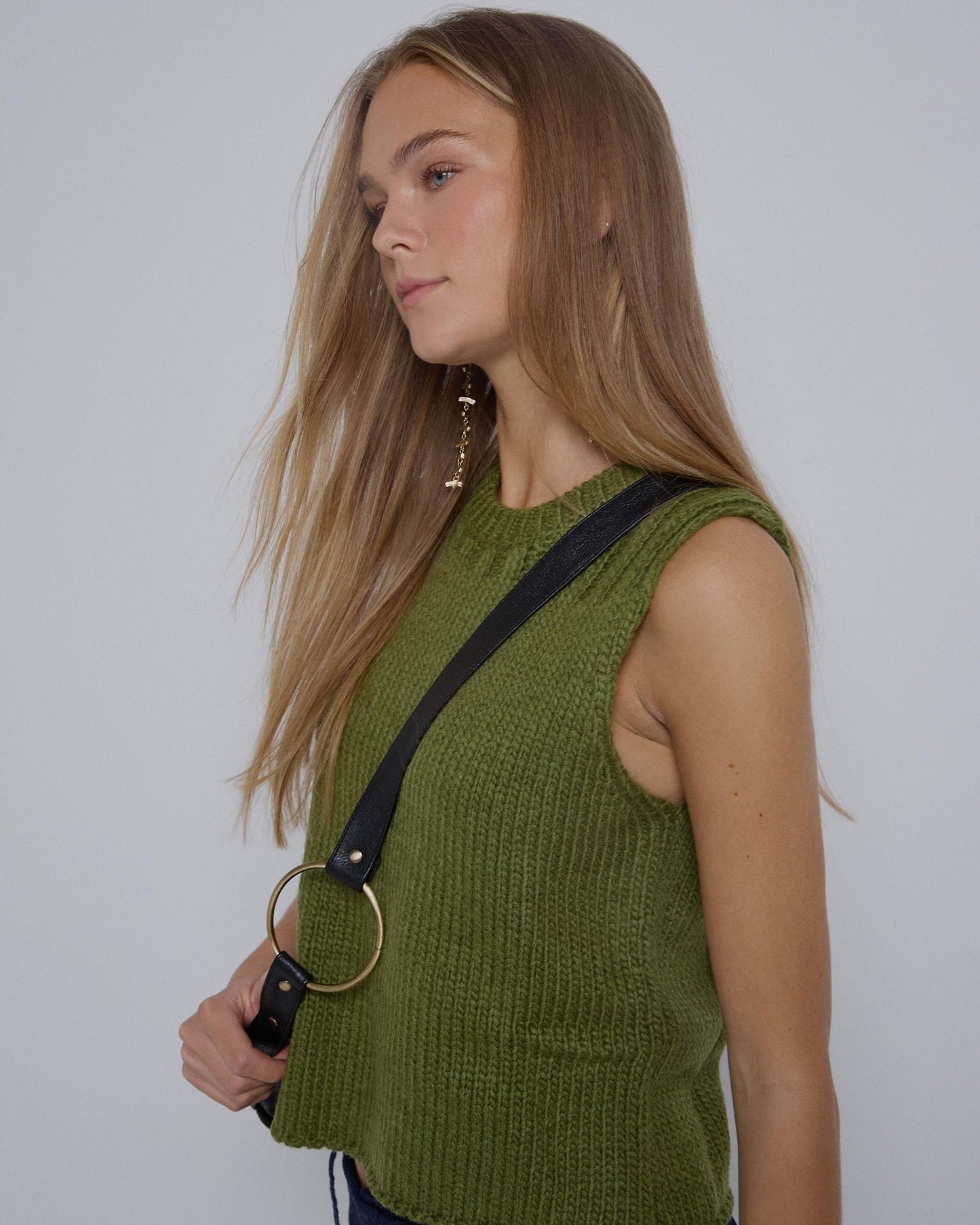 Green Knitted Vest