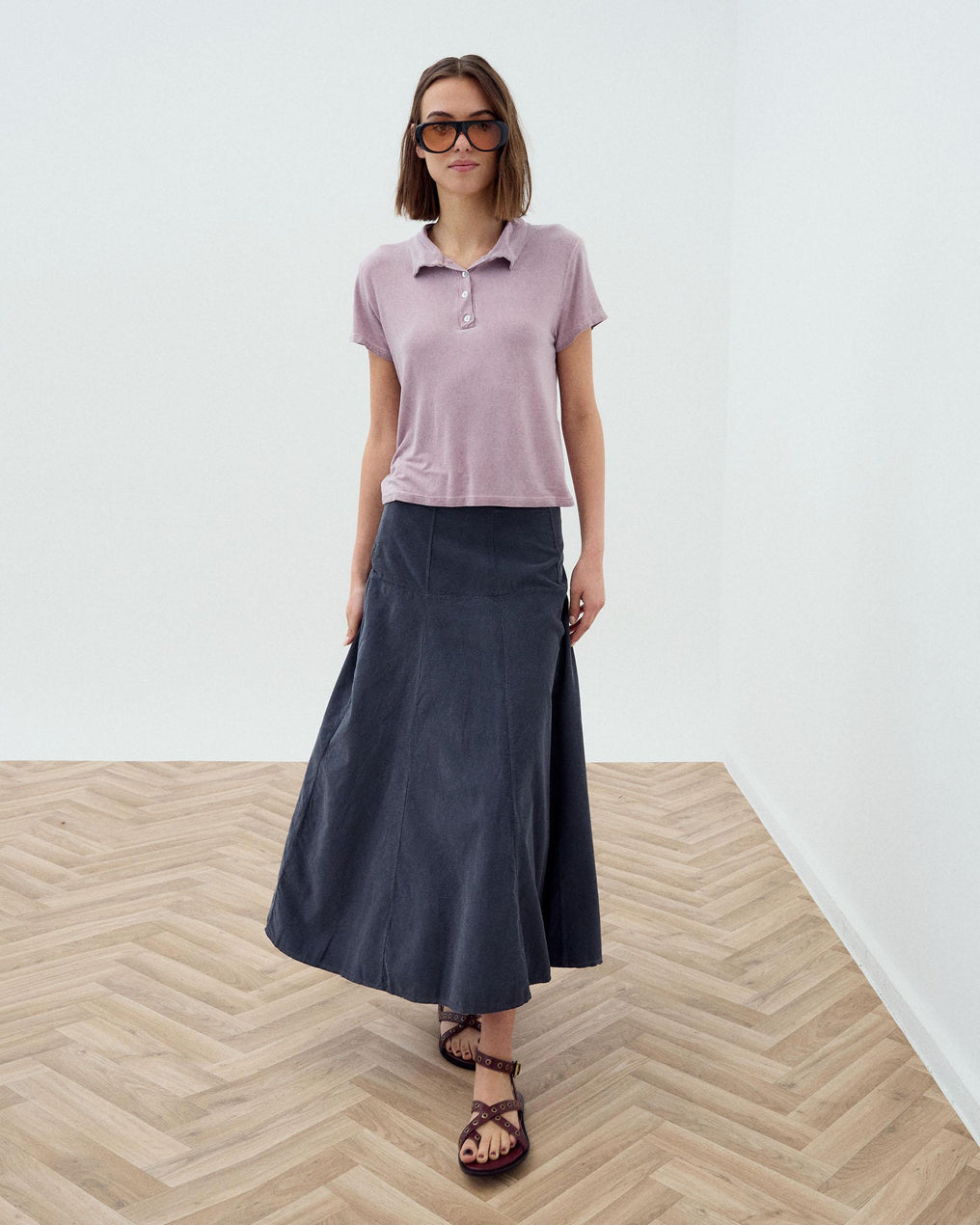 Camiseta Polo Granate