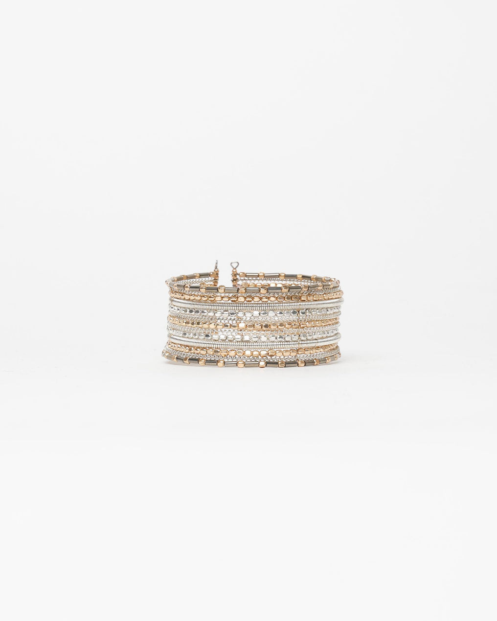Bracelet Perles Fantaisie Mix Argenté