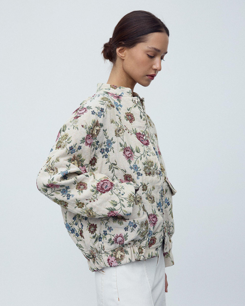 Bomber Estampado Floral Multicolor