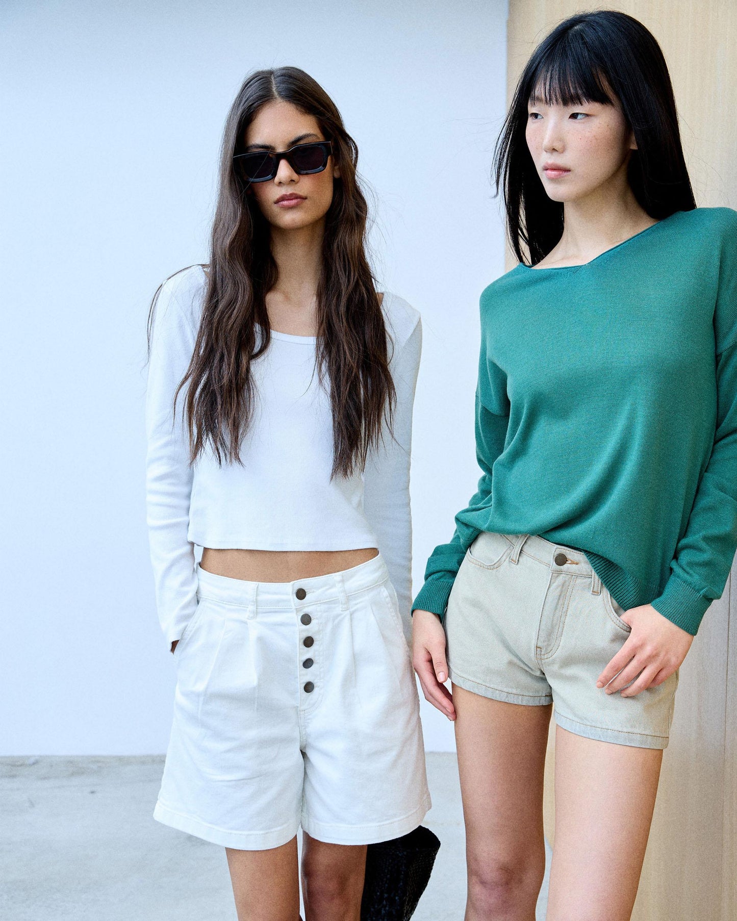 Jersey Cuello Pico Punto Fino Petróleo