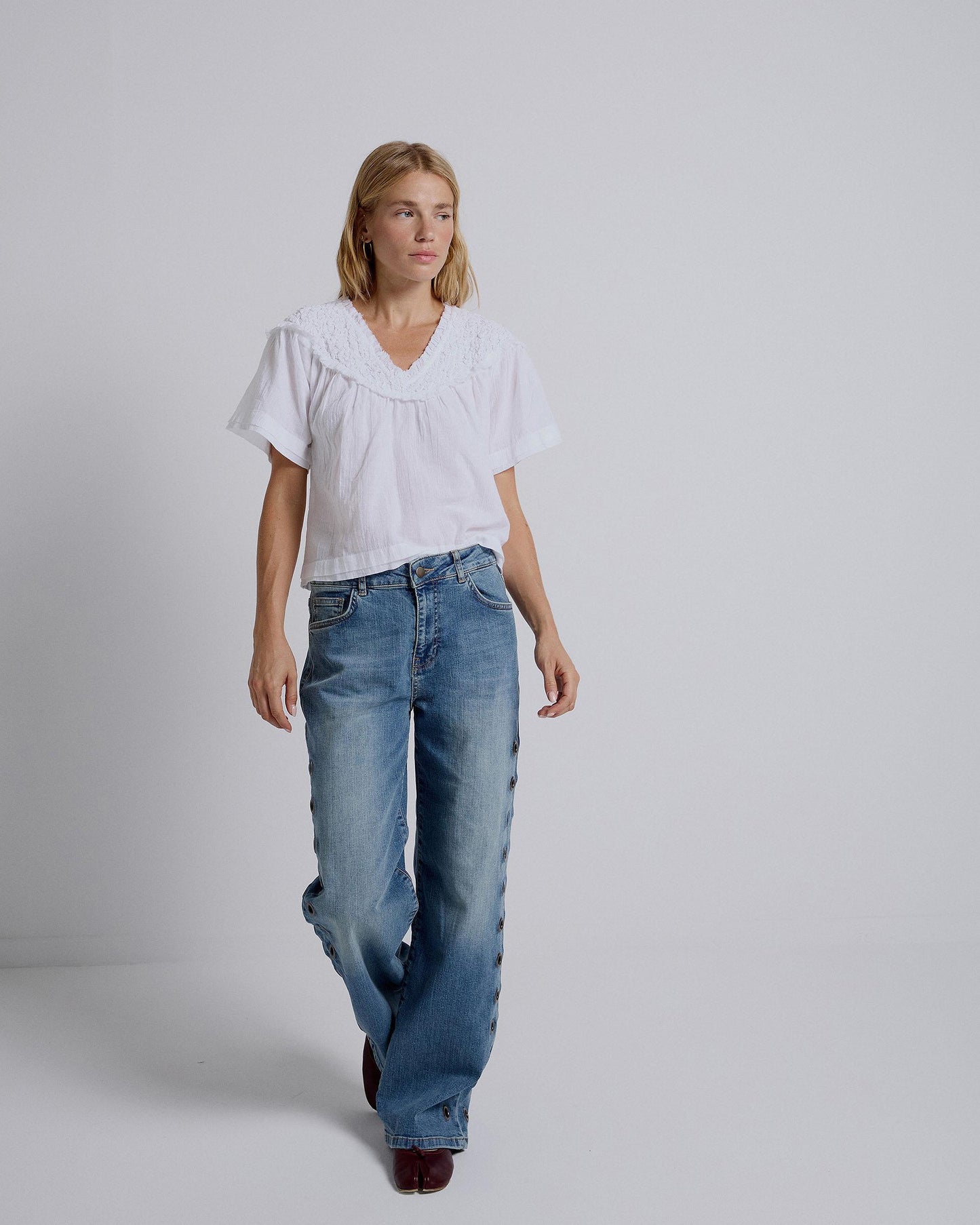 Jeans Side Rings Blue