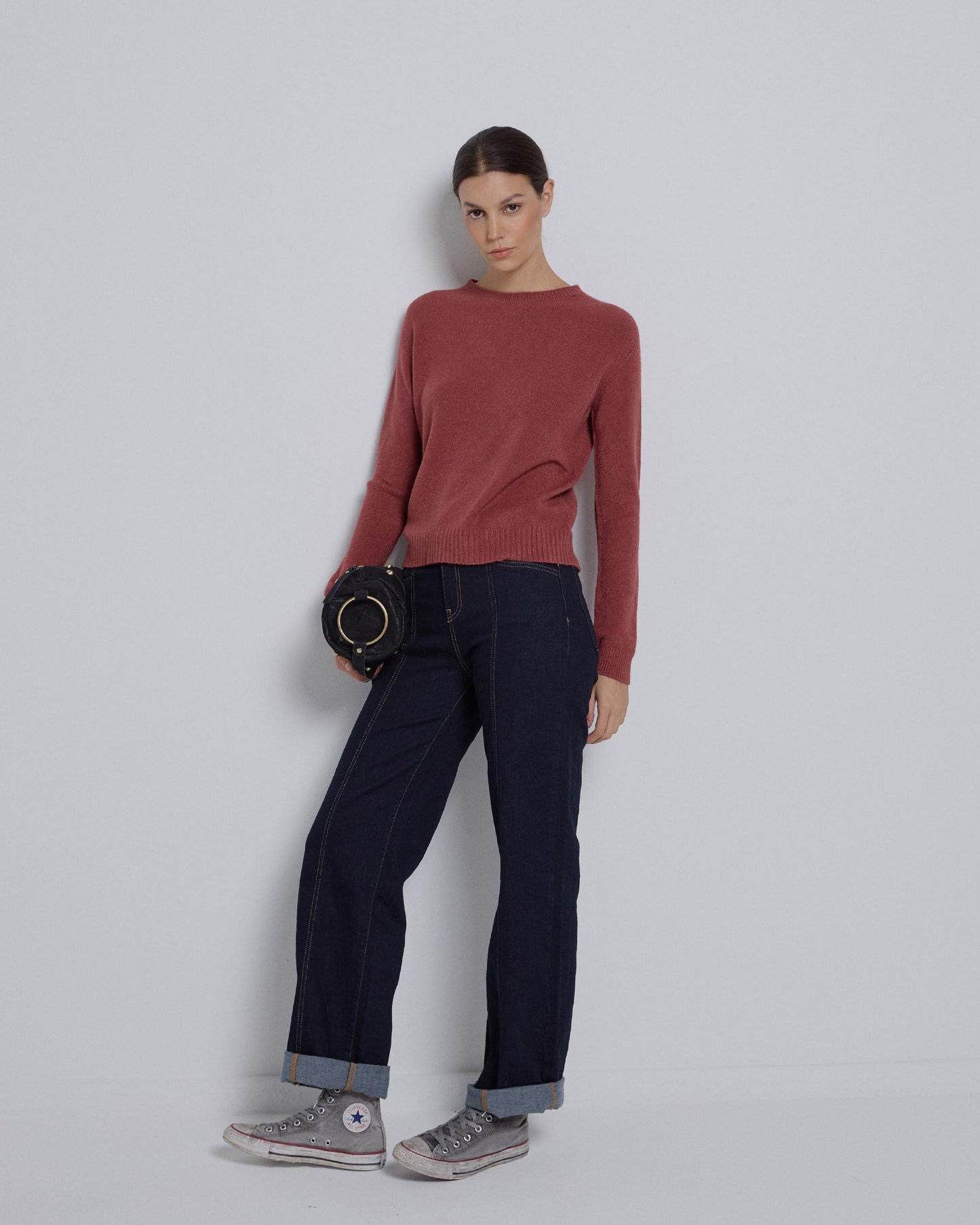 Jersey Cuello Redondo Teja