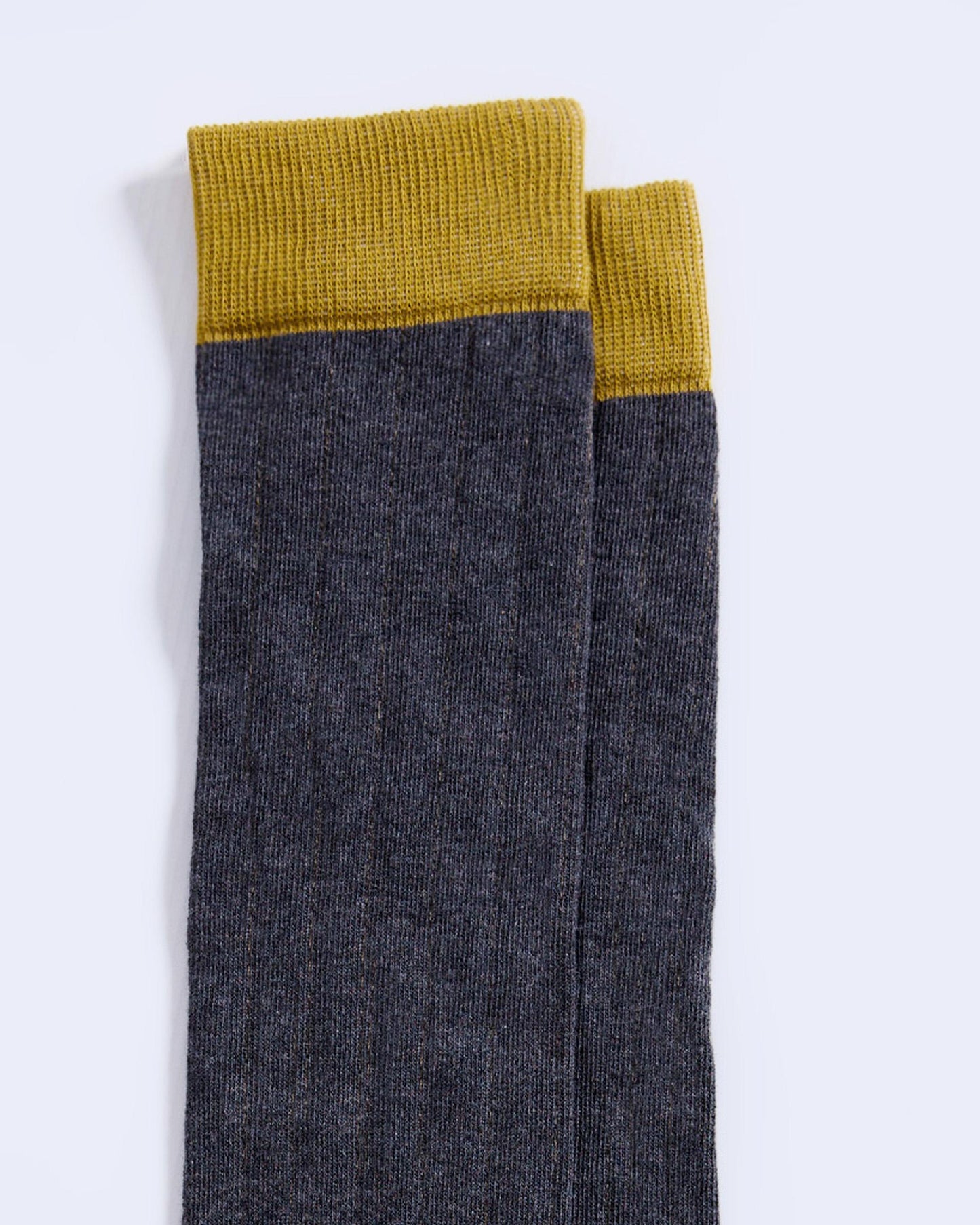 Two-tone Anthracite High-Top Socks