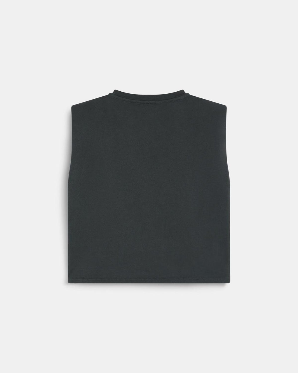 T-shirt Épaulettes Clous Anthracite