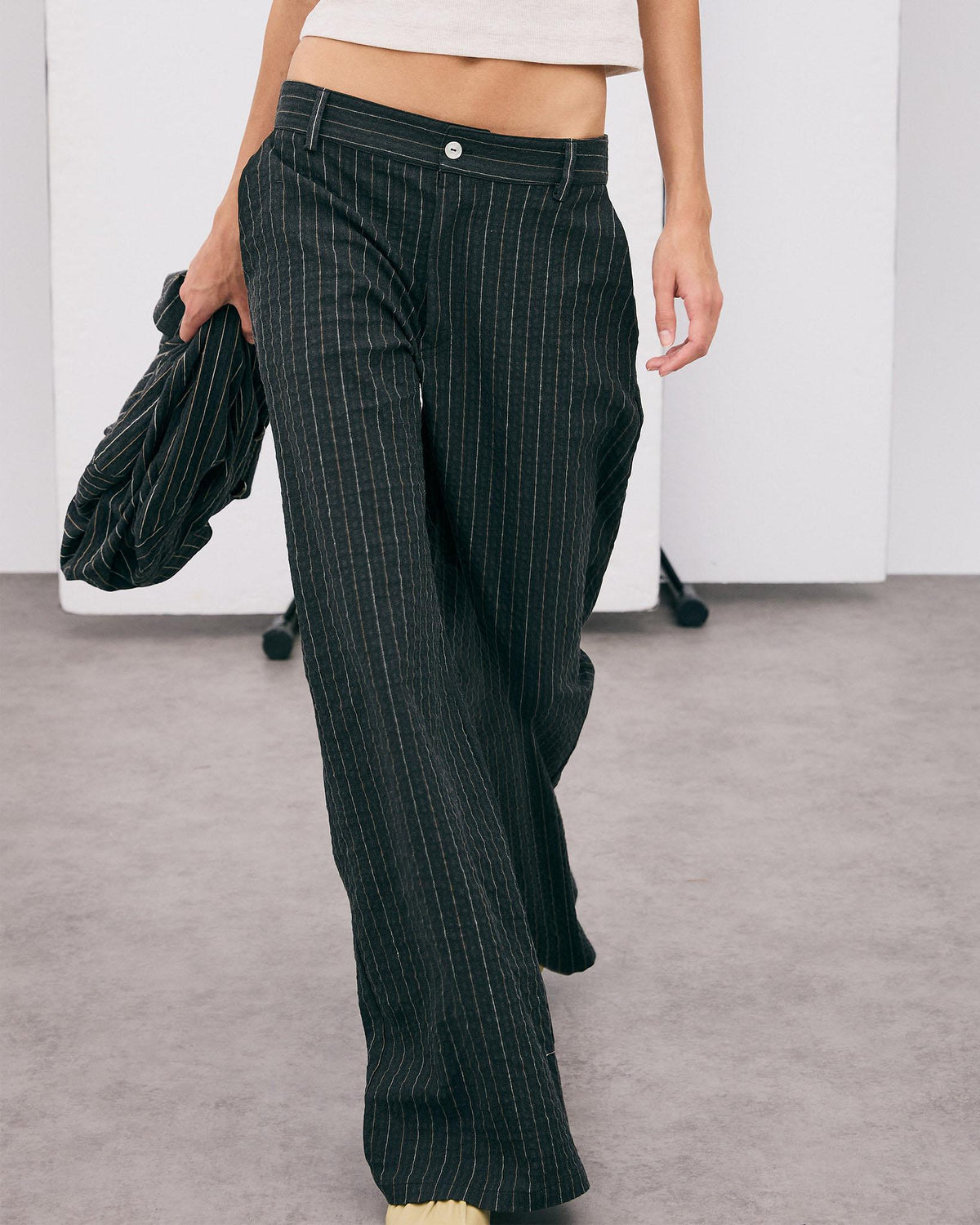 Pantalón Rayas Antracita