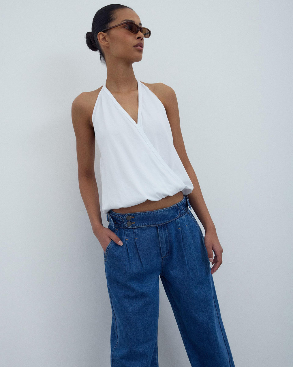 Jeans Pièce Avant Bleu