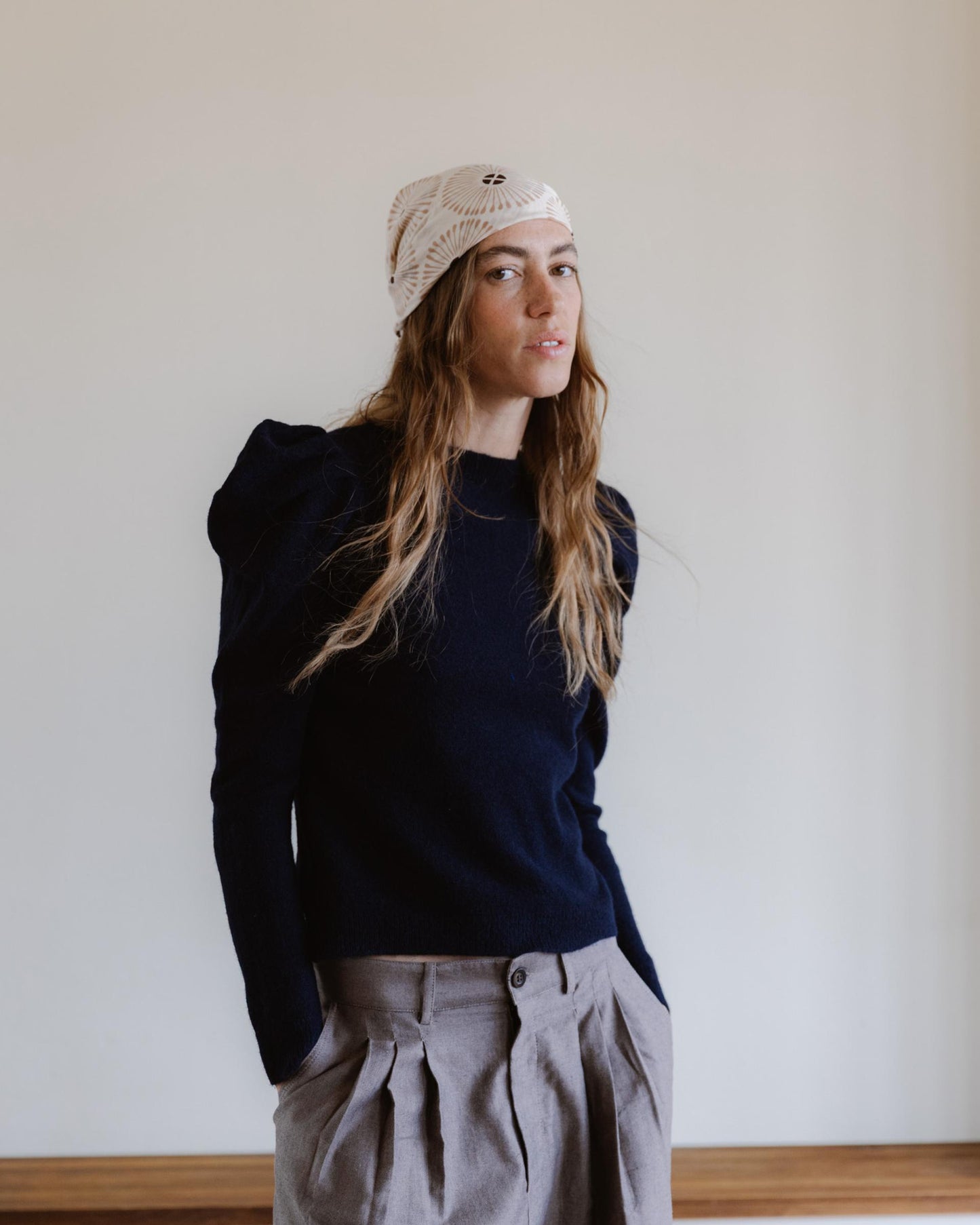 Jersey Manga Abullonada Azul Marino