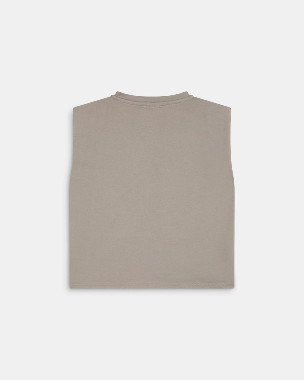 Camiseta Hombreras Tachuelas Taupe