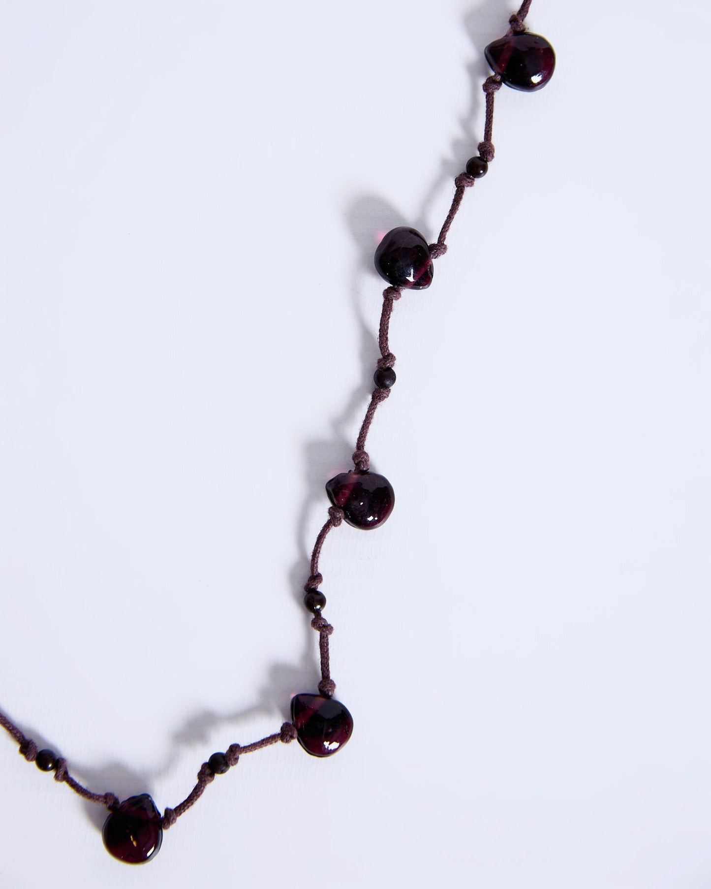 Brown Rope Tears Necklace