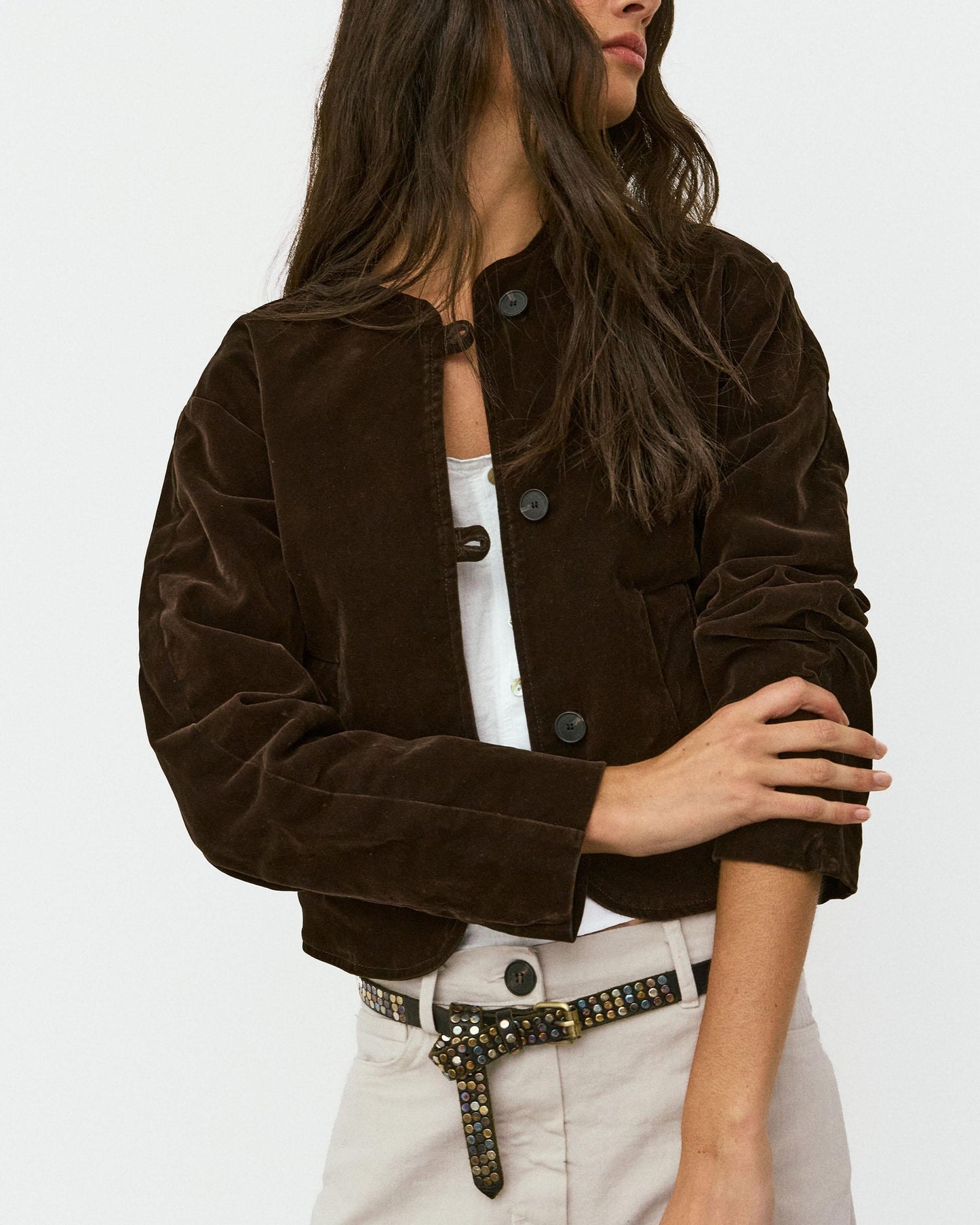 Veste Velvet Marron