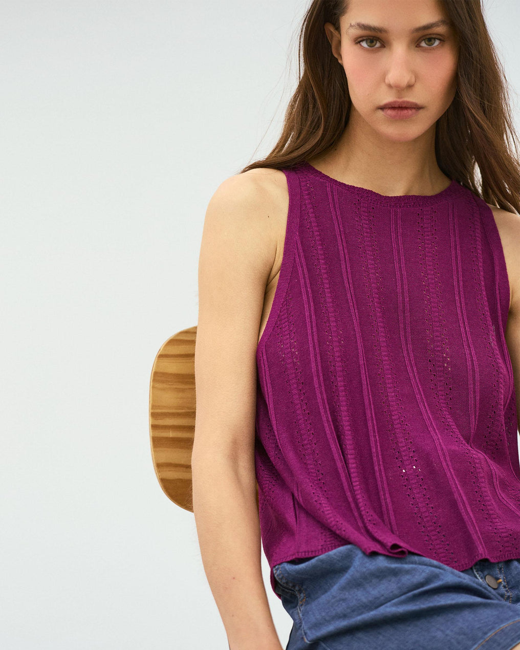 Purple Die-Cut Top