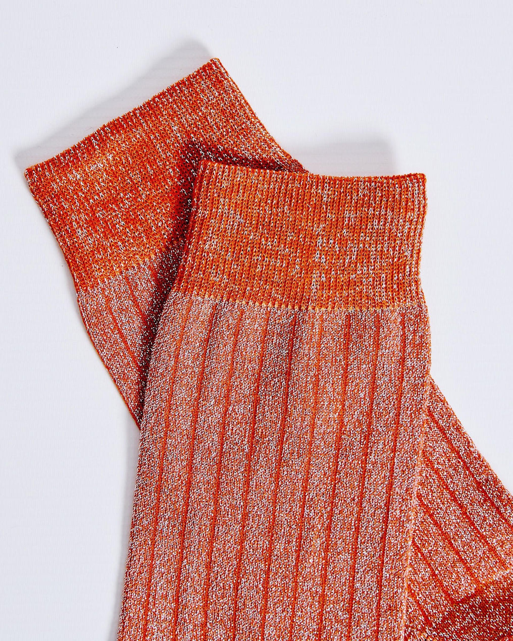 Calcetines Media Caña Lurex Naranja