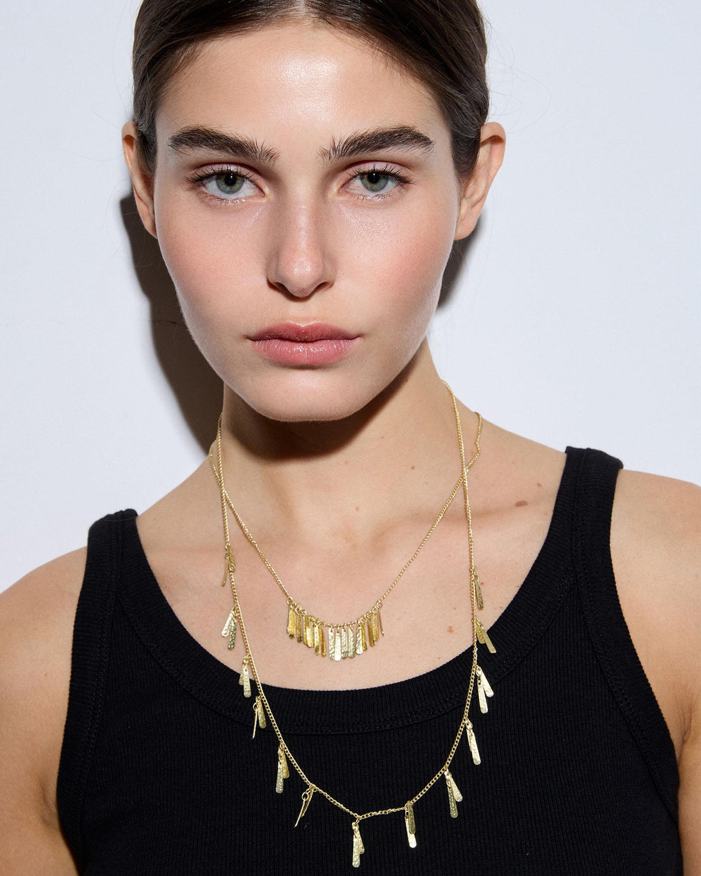 Collar Doble Piezas Oro