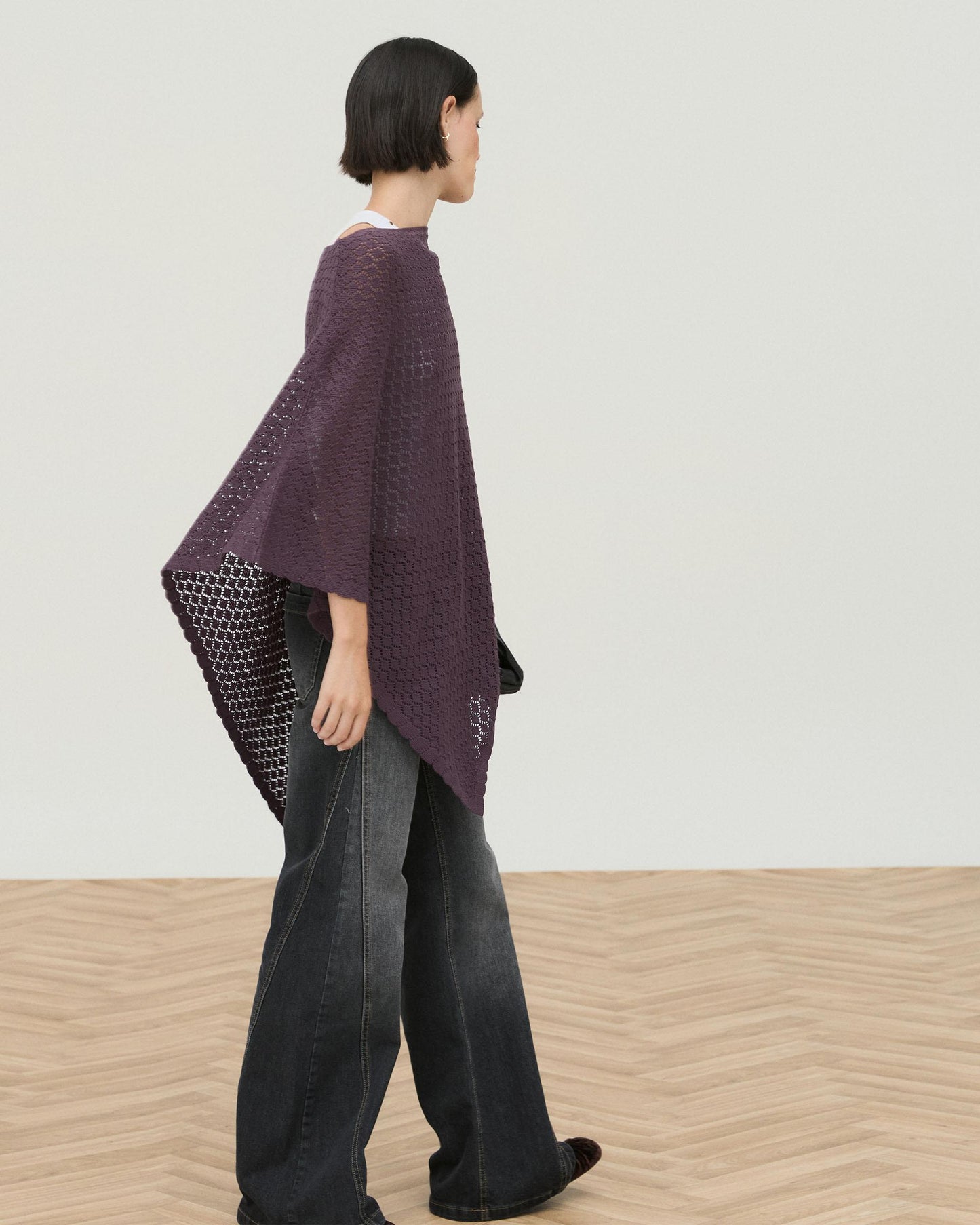 Poncho Calados Pico Morado