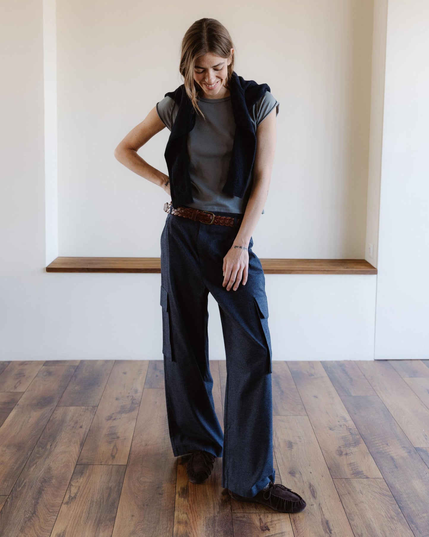 Camiseta Media Manga Ranglán Gris