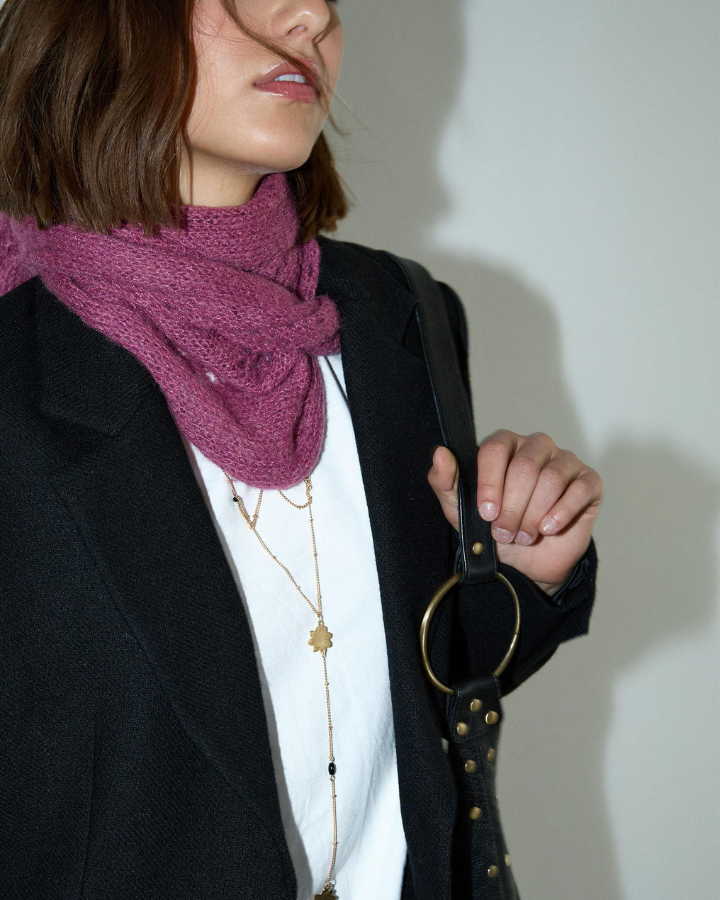 Blazer preto com lapela